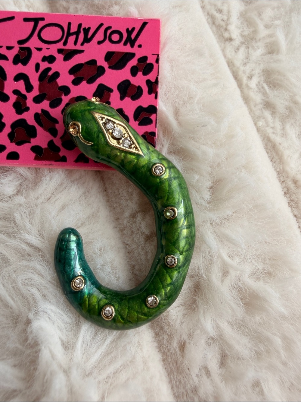 Vintage betsey Johnson snake earrings - Picture 3 of 5
